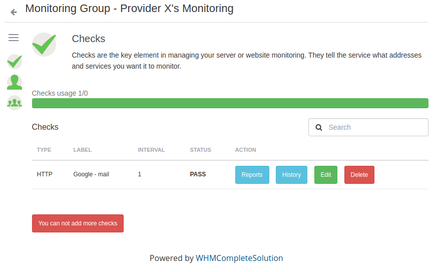 NodePing's WHMCS Module